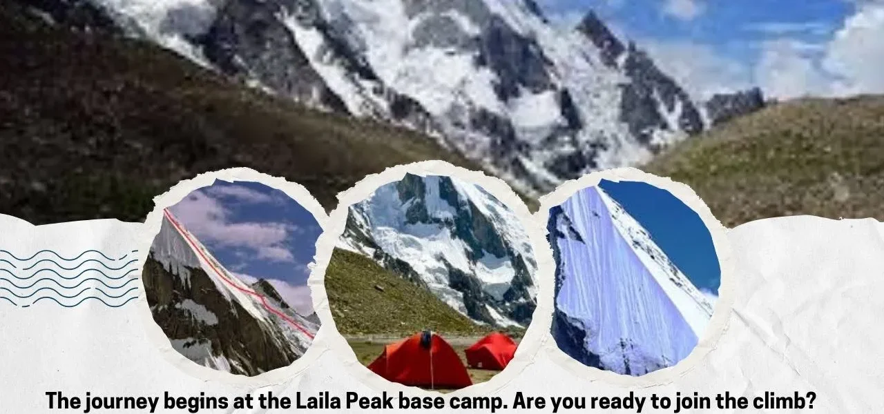 The journey begins at the Laila Peak expidition pakistan