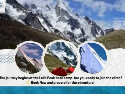 The journey begins at the Laila Peak expidition pakistan